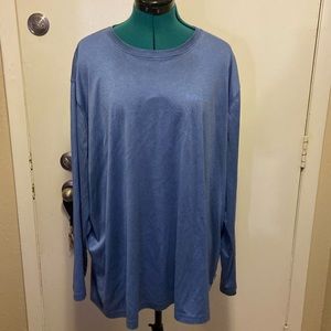 MAGELLAN OUTDOORS BOYFRIEND FIT French Blue Long Sleeve Silky feel Top 3X